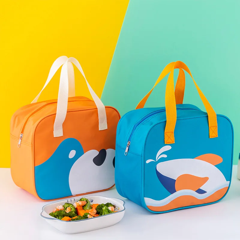 

Portable Outdoor Picnic Bag Cooler Bag For Kids Girls Student New Square Lunch Bag Large Capacity Insulated Thermal Bag