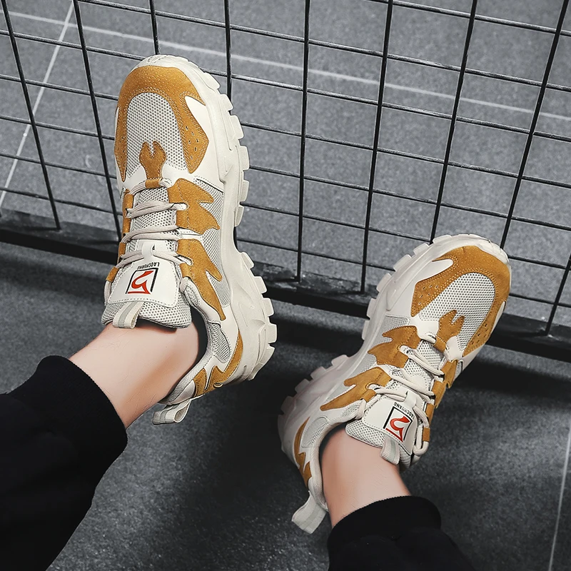 

Summer Krasovki Men Casual Shoes Hot Brand Breathable Man Sneakers Thick Sole Zapatos Hombre Mesh Sport Shoes Chaussures Hommes