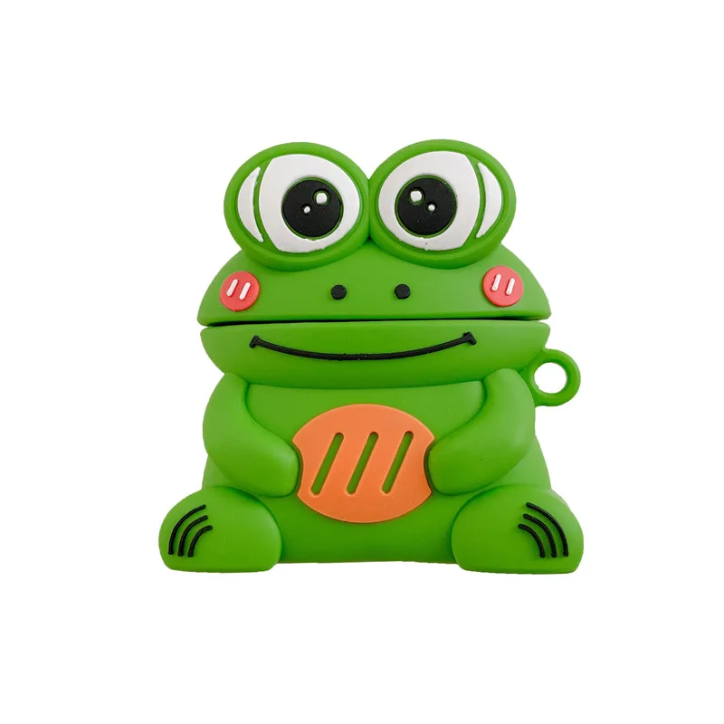 

Bread Frog 3D Case for Airpods Pro Cute Silicone Accessories Bluetooth Earphone Protective Cover for AirPod 1 2 Case Cartoon