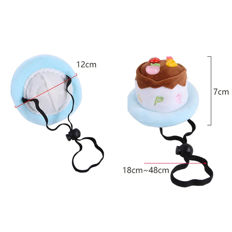 

Pets Dog Cats Cake Party Hat Adjustable Corduroy Halloween Cap Pet Funny Headgear Puppy Cat Cosplay Costume Headwear Accessories
