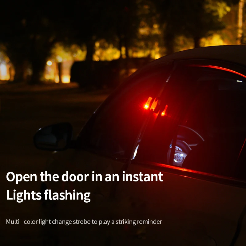 2 шт. Предупреждение ждающие лампы для дверей автомобиля|Сигнальная лампа| |