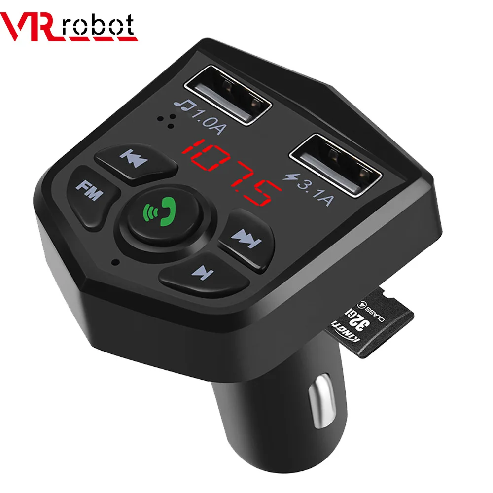 Bluetooth трансмиттер виртуальной реальности с FM модулятором беспроводной