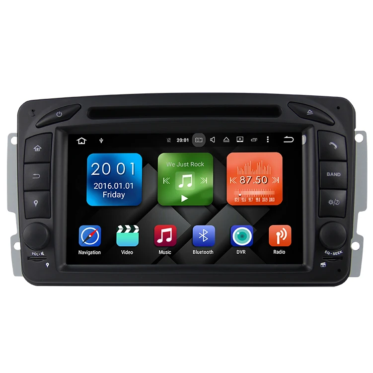 Octa Core 2G RAM + 32G ROM Android 6.0.1 автомобильный DVD GPS навигатор радио для Mercedes Benz C class W203 W209