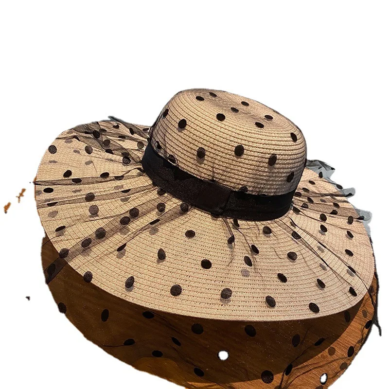 

Lace Sun Hats For Wide Brim Straw Beach Side Foldable Wide Brim Floppy Girls Straw Hat Sun Hat Beach Women Summer Hat