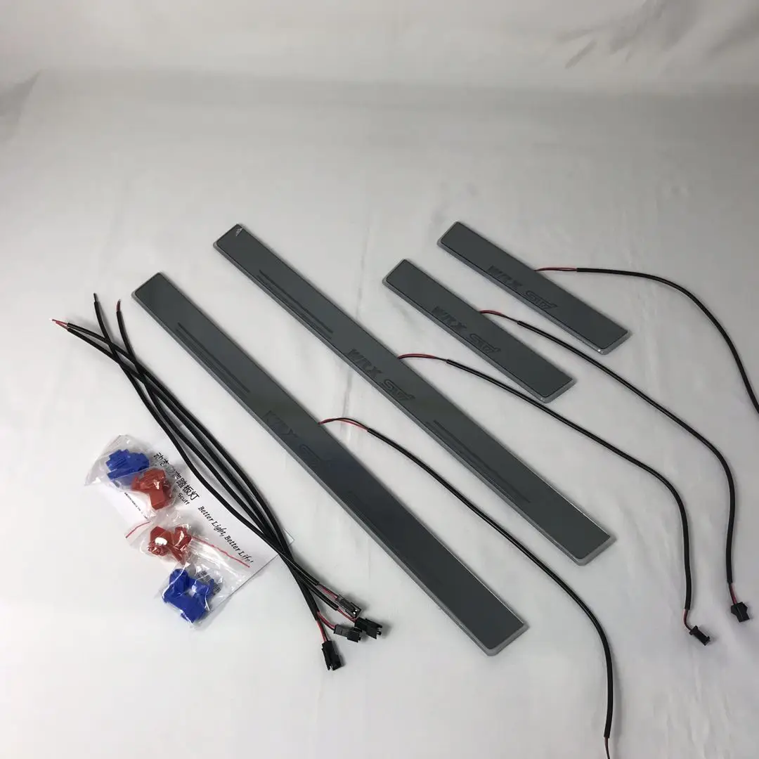 

Acrylic mobile LED welcome scooter wear plate door sill frame path light for Subaru WRX STI dedicated Flow/fixed light