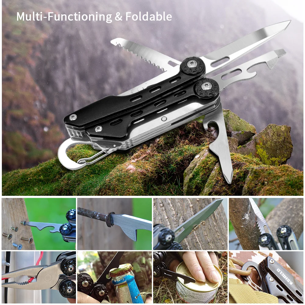 Мультитул Клещи для зачистки проводов складываемый карманный нож Выживание