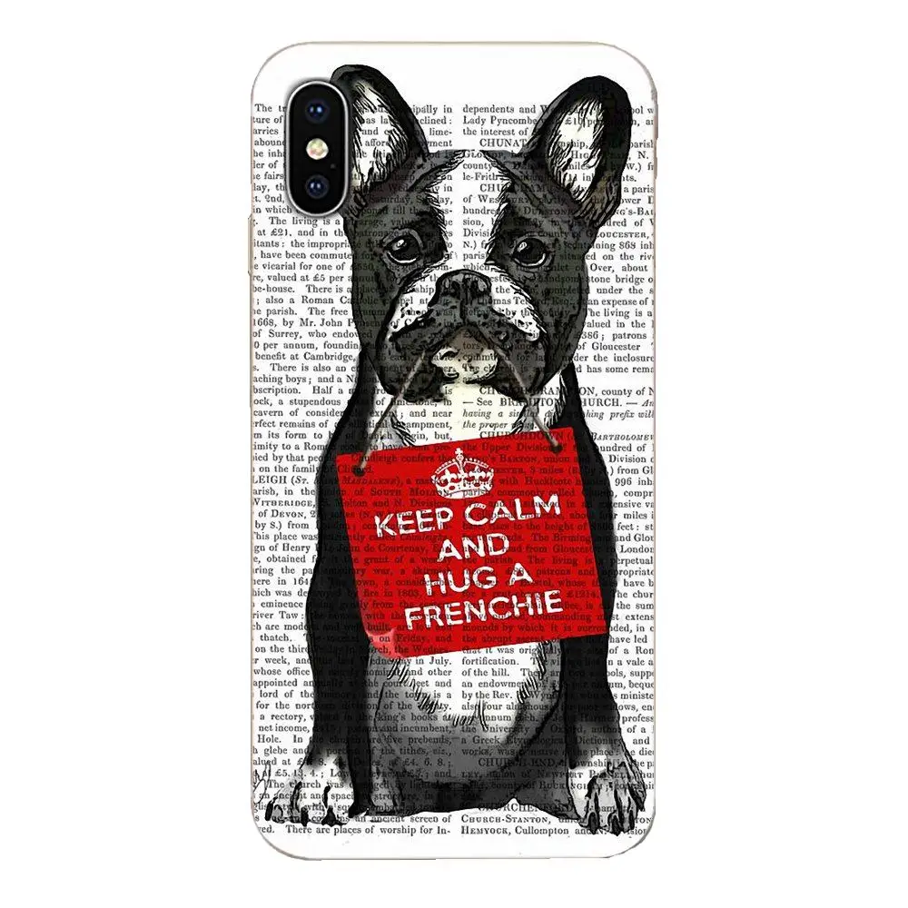 Париж Frenchie с розой задняя кожа красочные для Apple iPhone 11 Pro X XS Max XR 4 4S 5 5C 5S SE 6 6S 7 8 Plus |