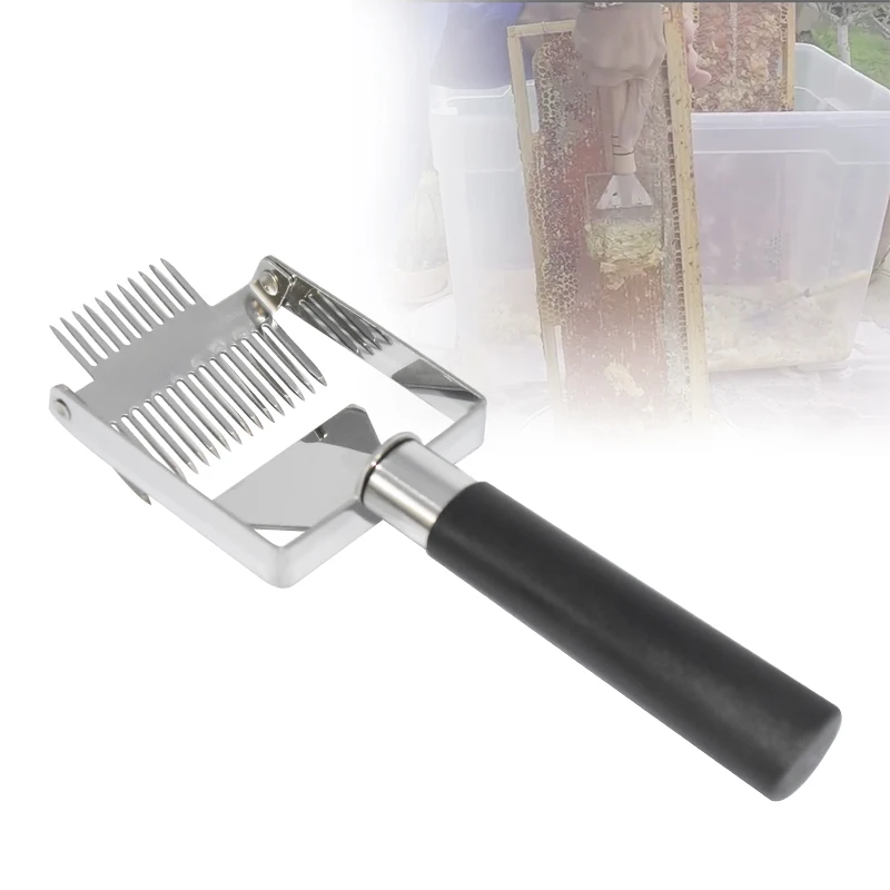 

Beekeeping Tools beehive Honey cutter Uncapping Scraper Plastic handle Honeycomb Scraper Equipment Uncapping knife Fork Shovel