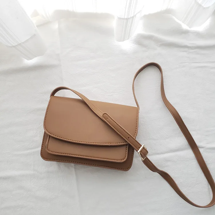 

2021 new messenger bag fashion women's bag super fire retro small square bag women's shoulder bag