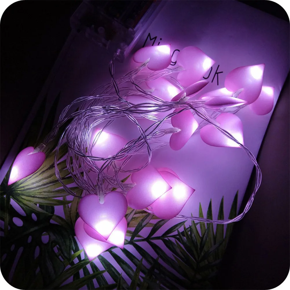 СВЕТОДИОДНАЯ Гирлянда в форме сердца гирлянда для помещений Рождественская