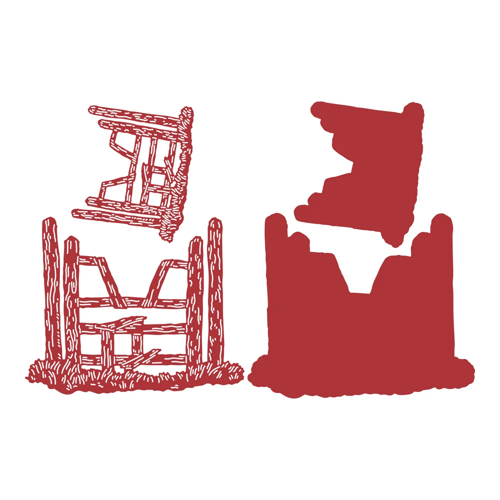 

2022 Two Red Robins Free Standing Die Set Metal Cutting Dies Diy Greeting Card Scrapbook Craft Knife Decoration Embossing Molds