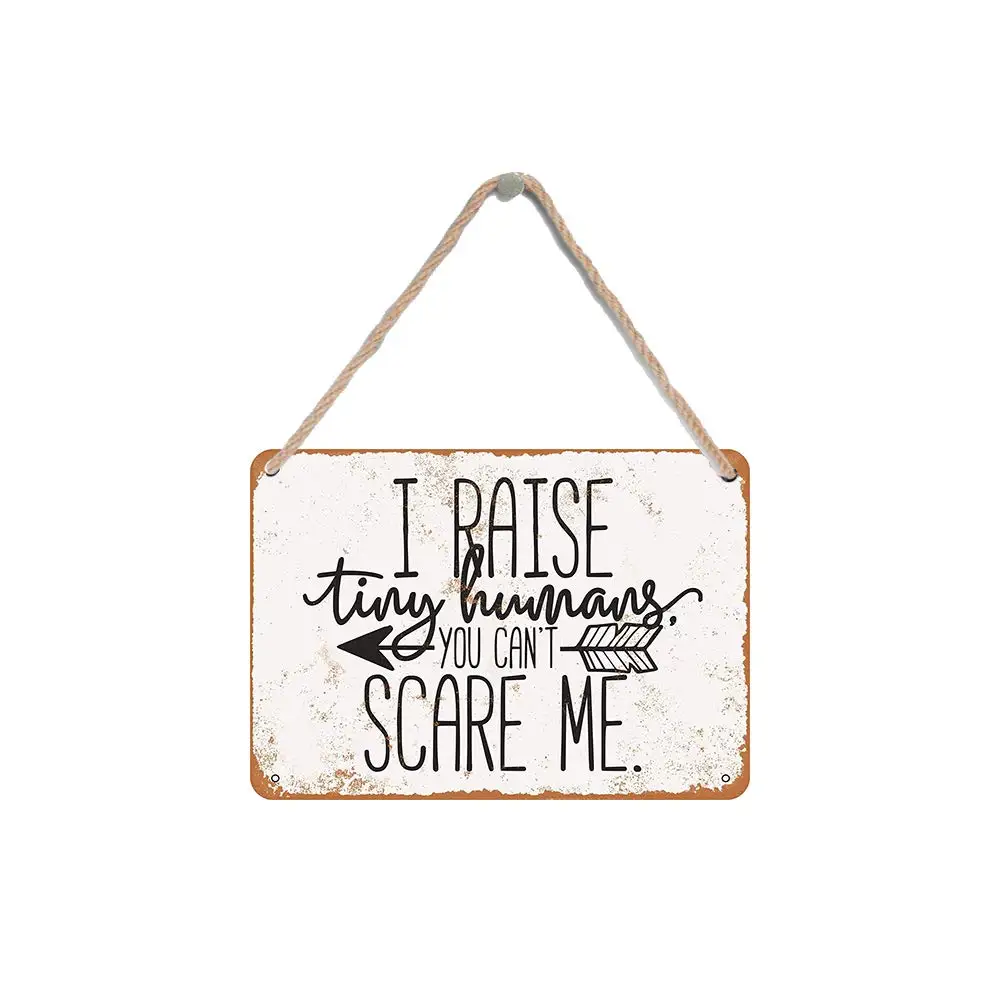 

Isaric деревянный висячий знак 8X12 дюймов Я выращиваю крошечных людей, вы не можете напугать меня, Забавный деревянный знак