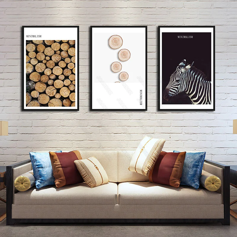 

European black and white zebra graphic simplicity white background living room decoration poster wallpaper furniture art