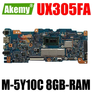 akemy ux305fa laptop motherboard for asus zenbook ux305fa original mainboard 8gb ram m 5y10c cpu free global shipping