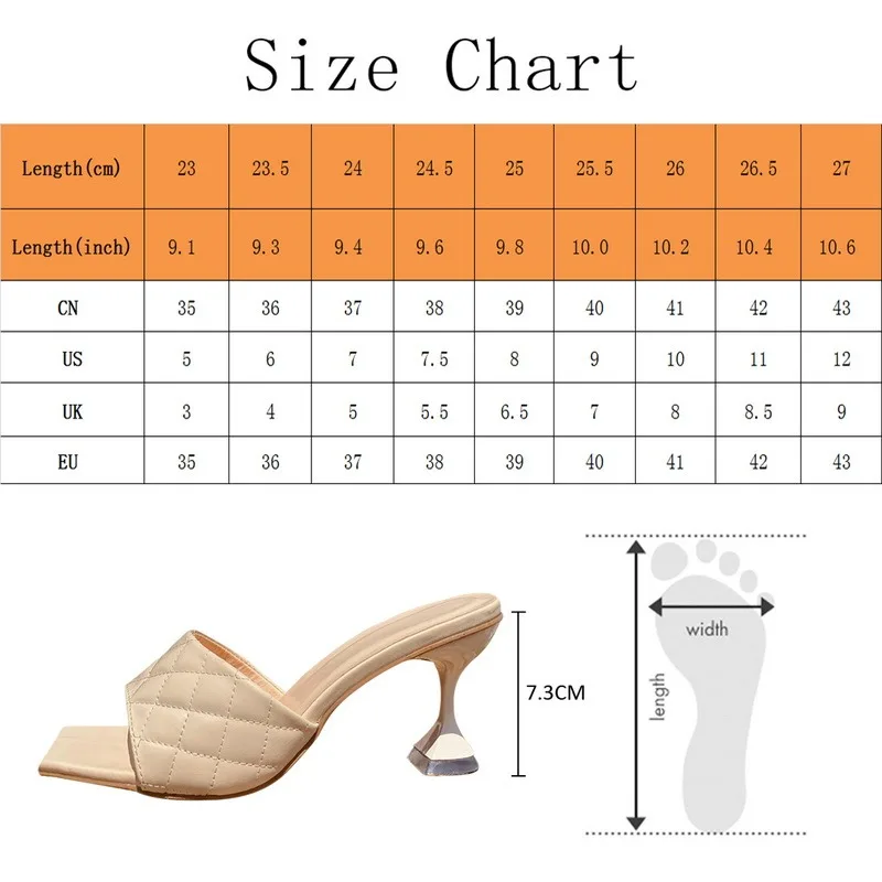 

Summer Women Pumps Square Toe Ladies Heel Mules Sexy Thin High Heels Sandals Female Fashion Woman Shoes