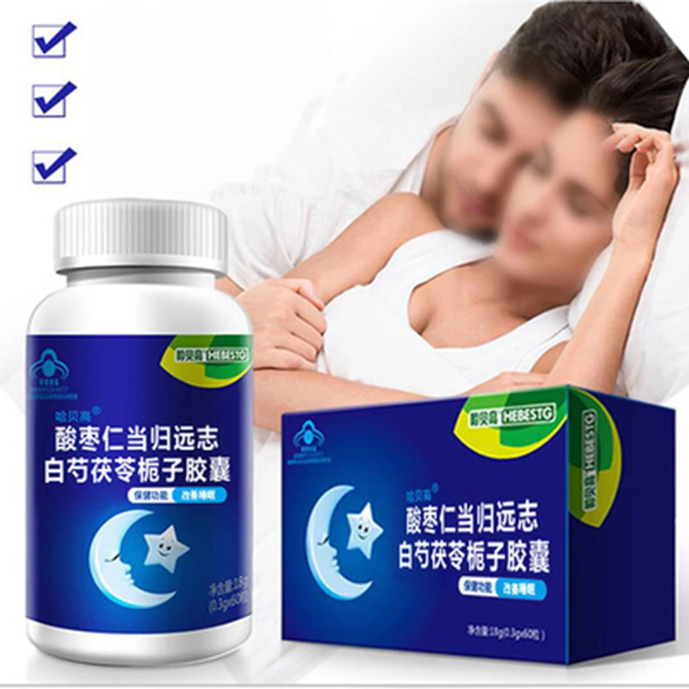 

Non-melatonin Sleeping Pills Traditional Chinese Medicine Ingredients for Help Improving Sleep Promotes Relaxation Night Time