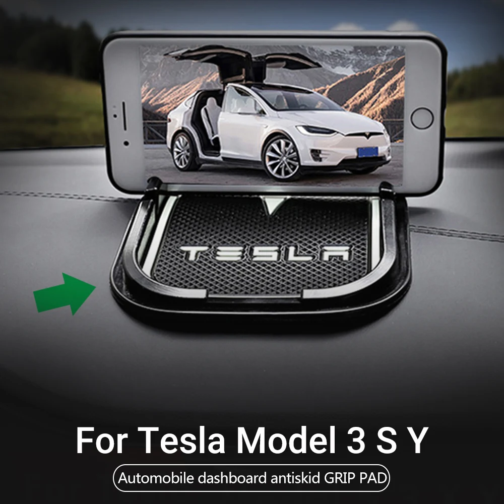 Автомобильный коврик для телефона Model3 Tesla противоскользящий силиконовый Model 3