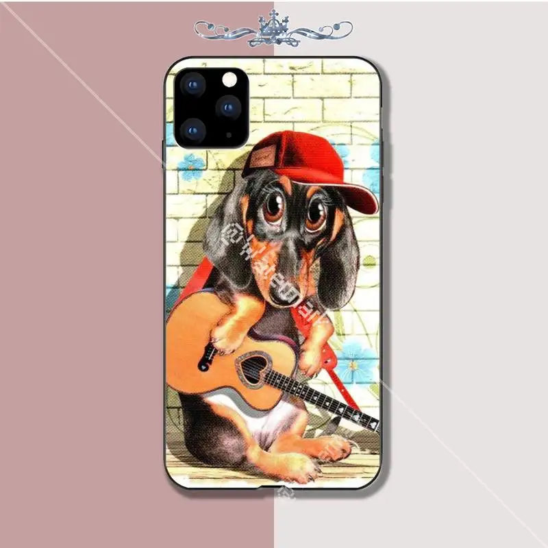 Yinuoda собаки таксы мобильный телефон чехол для Iphone 5s Se 6 6s 7 8 Plus X Xs Max Xr 11 Pro