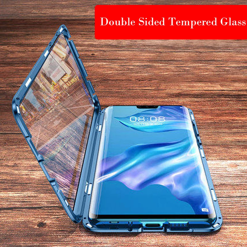 Полностью Магнитный чехол для телефона Huawei Mate 30 Pro 20X5G P30 P20 металлический