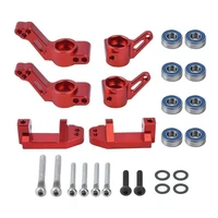 alloy castor blocks steering block and rear pile shaft carrier replacement 3632 3736 3752 for 110 traxxas 2wd slash
