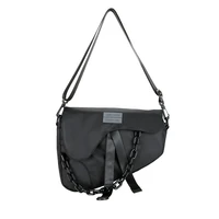 unisex bag nylon saddle fashion solid zipper hasp shoulder bag handbag pures and bags crossbody women bag