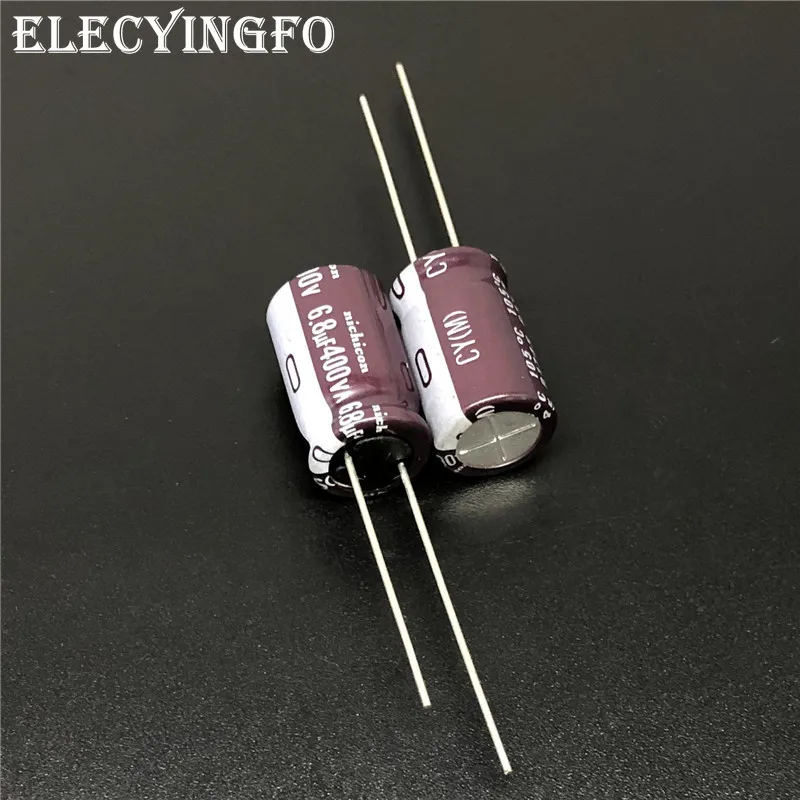 

10Pcs/100Pcs 6.8uF 400V NICHICON CY Series 10x16mm High Ripple Current Long Life 400V6.8uF Aluminum Electrolytic capacitor