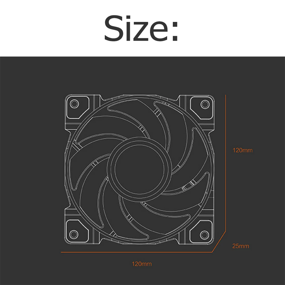 

3pcs/Set 12cm 4Pin PC Case Cooling Fan for Computer Chassis 12VRGB Lighting Mute Cooler Intelligent Temperature Control Heatsink