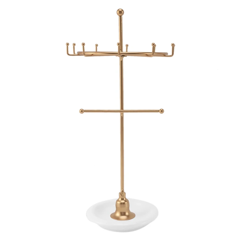 

Держатель для ювелирных изделий, металлический держатель для ожерелья, органайзер для ювелирных изделий, вешалка для сережек, подставка дл...