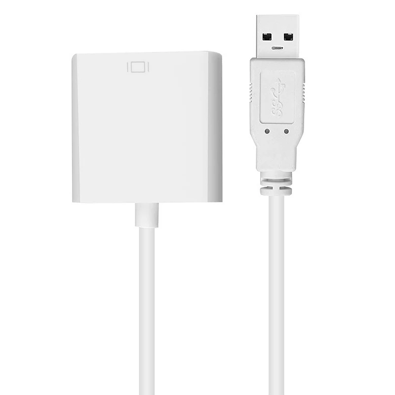 1080P USB3.0 для VGA видео изображения дисплей внешний адаптер без драйвера кабель Windows