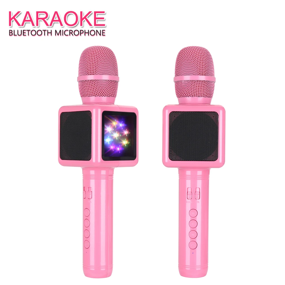 Беспроводной микрофон для караоке портативный bluetooth динамик радио Студийный