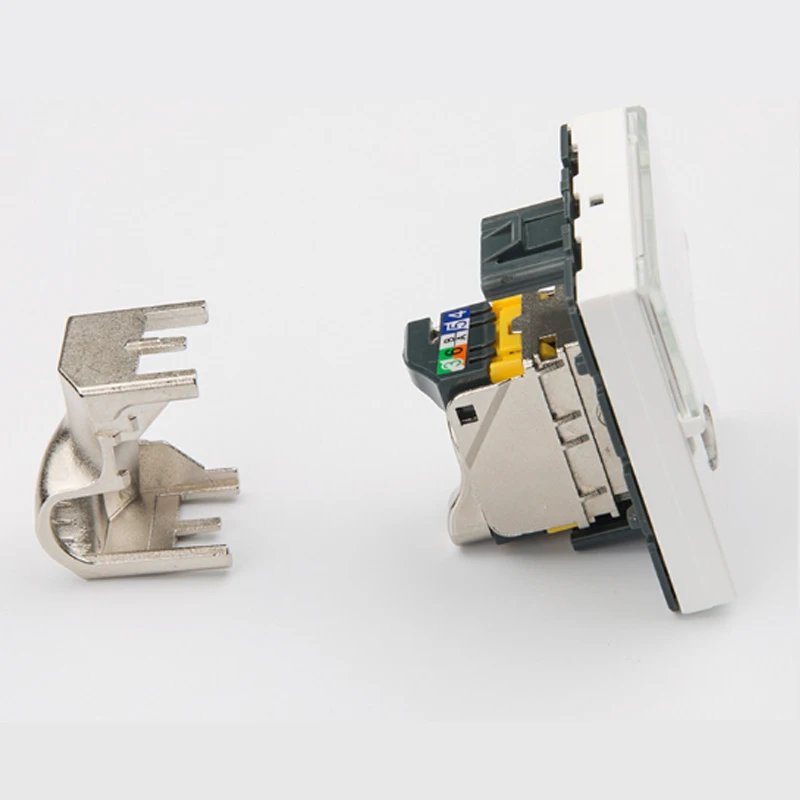 10 шт. поворотный Экранированный модуль Legrand style CAT6A RJ45 FTP keystone французский 76576 |