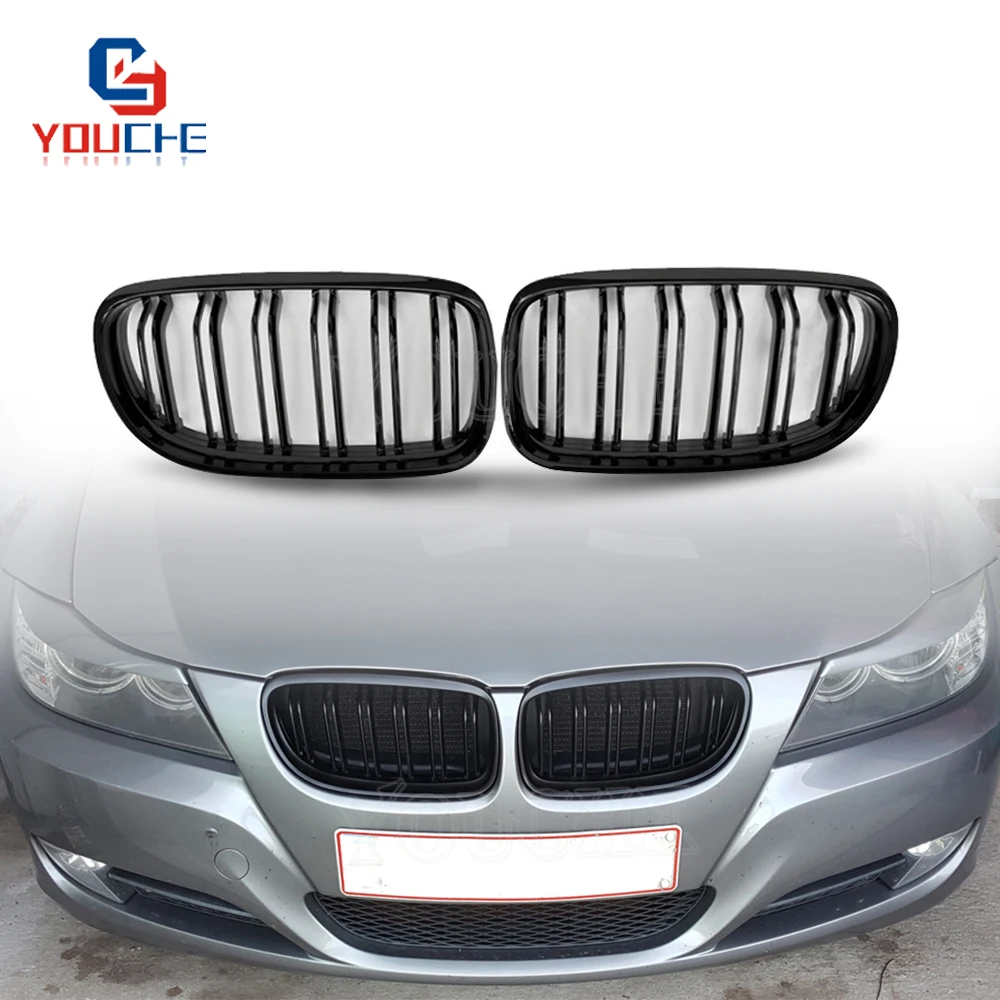 

E90 Front Bumper Kidney Grille Grills for BMW 3 series E90 E91 Sedan Wagon 2008 - 2011 LCI 320i 325i 330i 335i Grill Mesh