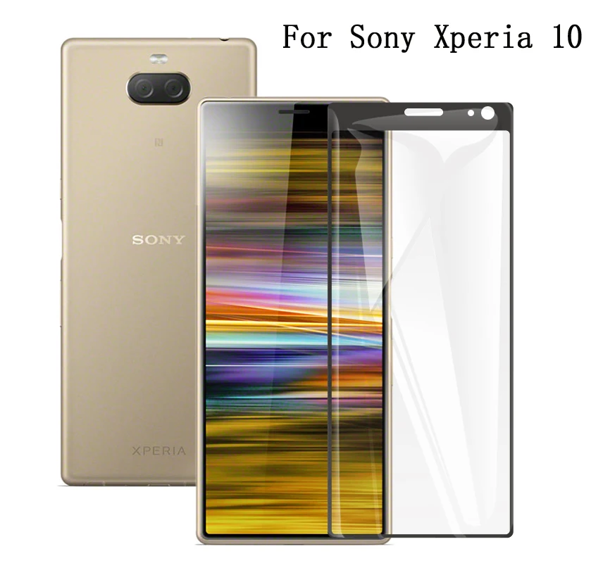 

10pcs Full Tempered Glass For Sony Xperia 1 5 II 8 10 Plus Screen Protector For Sony Xperia L4 L3 XZ4 Glass Hard Protective Film