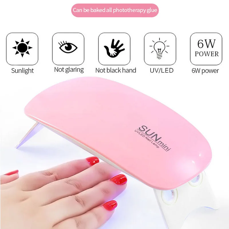 Мини Сушилка для ногтей с УФ защитой от солнца СВЕТОДИОДНЫЙ светильник микро USB
