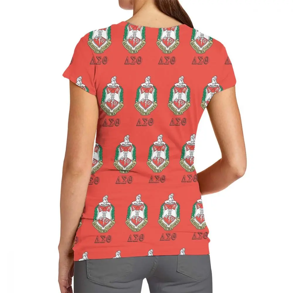 

Delta Sigma Theta Women's short sleeve T Casual Loose Tshirts Fit Tunic Top Baggy Comfy