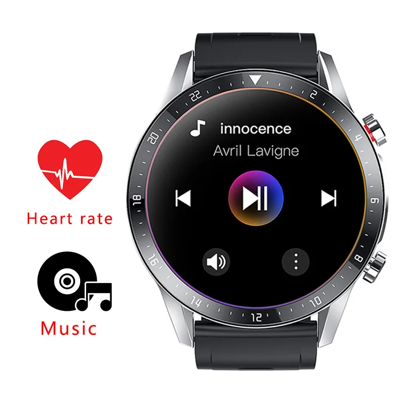 

Smart Watch Men Women ï¼ˆgift braceletï¼‰Music Heart Rate Blood Pressure Dial/Call phone Bluetooth Headset Smartwatch Android IOS