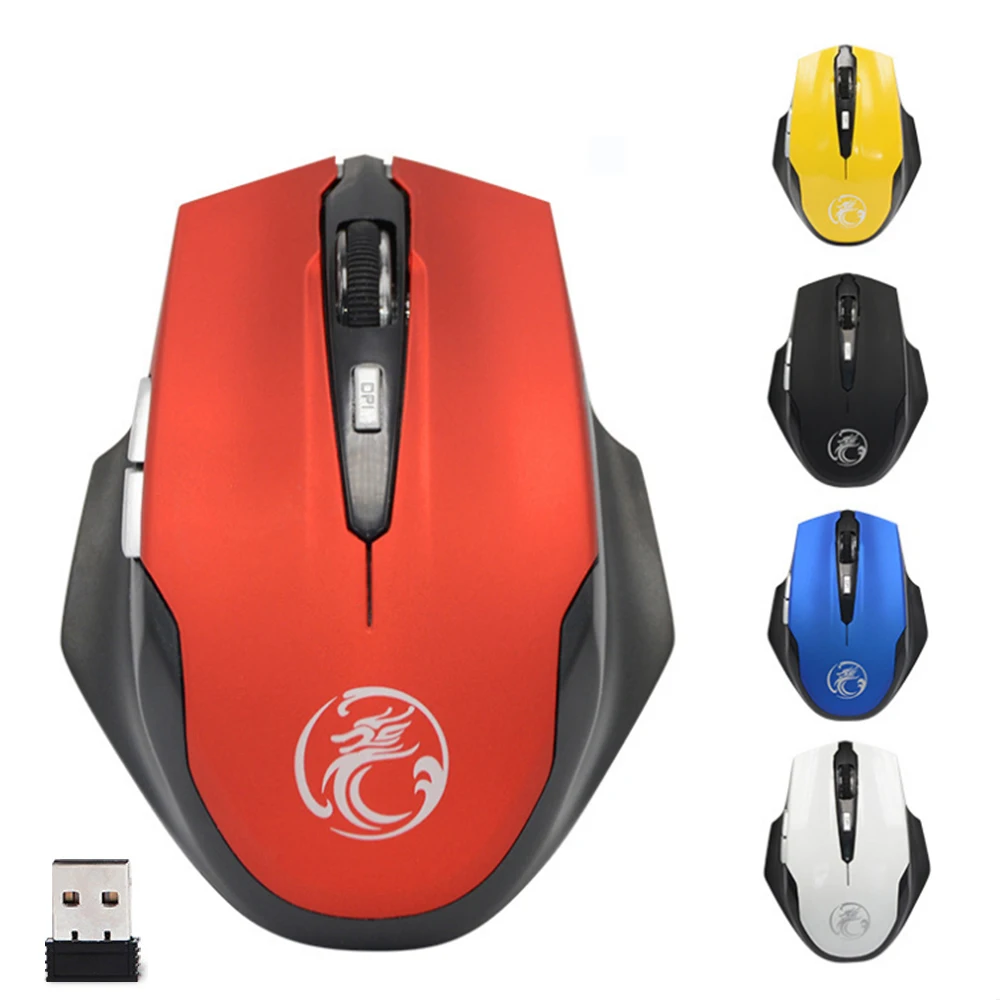 

IXUR Wireless Mouse 6 Buttons 1600DPI Mause 2.4G Optical USB Silent Mouse Ergonomic Mice Wireless For Laptop PC Computer Mouse