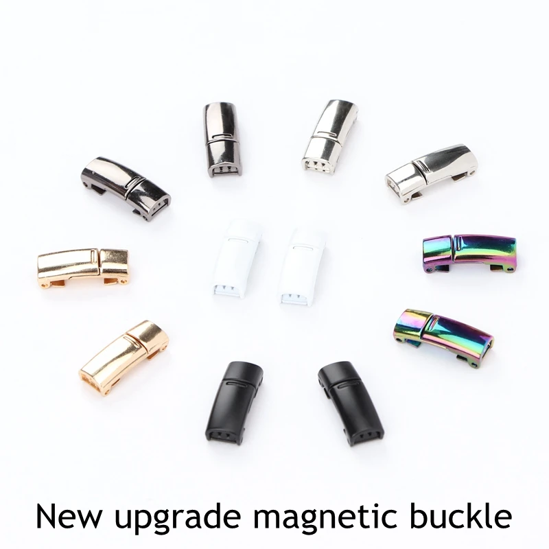 

Frosted Magnetic buckle Shoelaces Metal Shoelace magnetic Lock Shoes Accessories AF1 Sneaker Kits Metal Laces Buckle 28 Colors