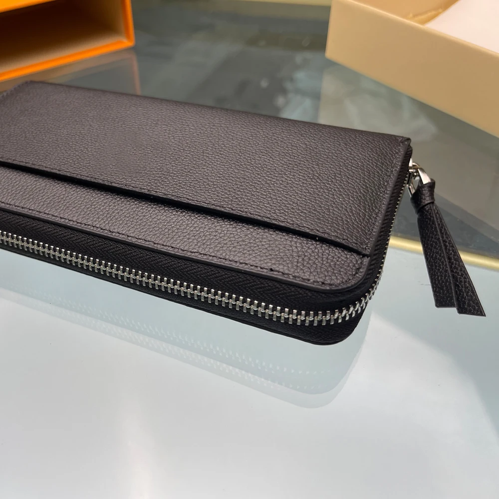 Goedkoop Vrouwen Lange Lederen Portemonnee, Multi Card Slot Handtas, Merk Portemonnee, Geschenkdoos, Teller Kwaliteit, Gratis Levering.