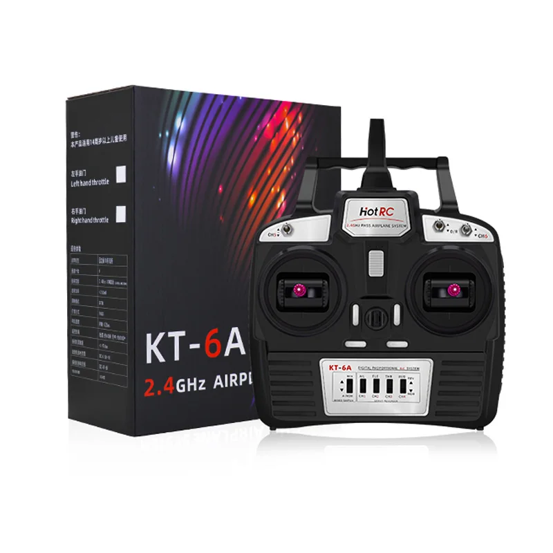 Hotrc KT-6A 2 4G 6CH RC передатчик FHSS и приемник с коробкой для Rc самолета DIY KT бортовой