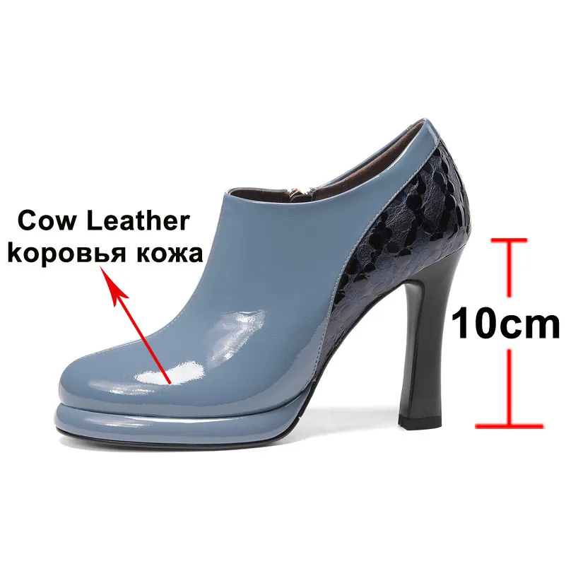 Туфли Meotina женские из натуральной воловьей лакированной кожи вечерние
