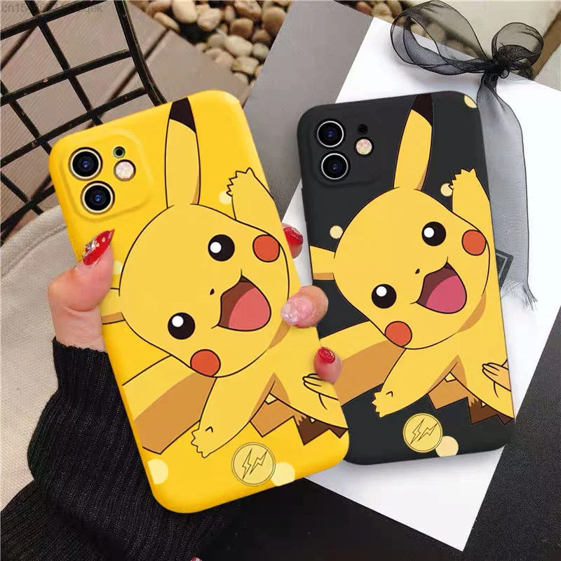 pokemon cartoon pikachu cell iphone case aesthetic trends for iphone se 2020 x xs 12 11 pro max xr 7 8 plus 6 6s free global shipping