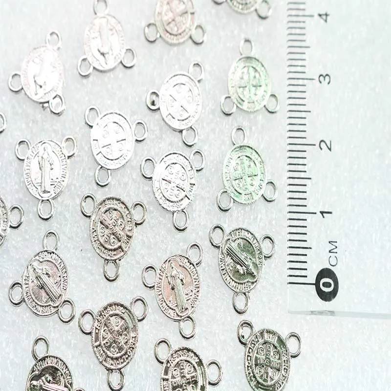 100 шт./католический мини-центр ожерелья с тремя отверстиями для нашей леди
