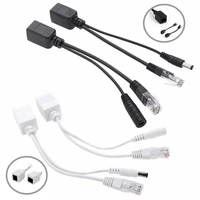 10 pairs poe cable passive power over ethernet adapter cable poe splitter rj45 injector power supply module 12 48v for ip camea