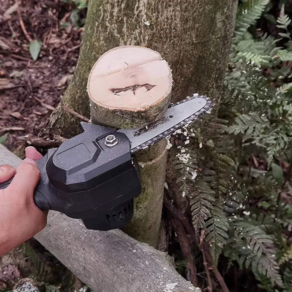 Mini Rechargeable Electric Saw Cordless Handheld Chainsaw Wireless Lithium Battery Outdoor Logging Orchard Pruning | Инструменты
