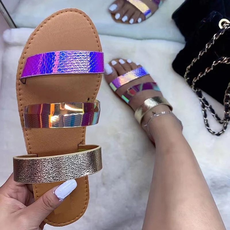 

Занятая девушка ML9017 широкополосные цветные тапочки на плоской подошве, женские тапочки сандалии, модные тапочки 2020, пляжные тапочки,