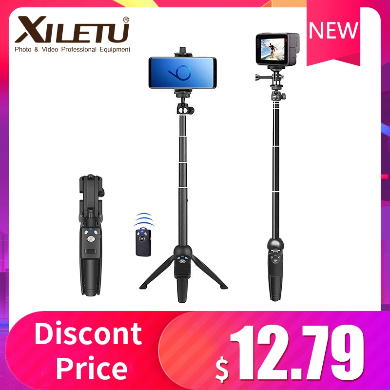 Портативная Bluetooth селфи палка со штативом выдвижной складной монопод для iphone 11 x