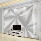 Современные простые абстрактные линии по индивидуальному размеру, геометрические, для гостиной, декор для телевизора, художественные фоны, самоклеящиеся водонепроницаемые обои