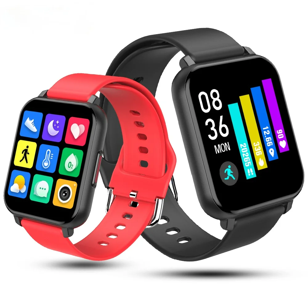 

T82 Smart Watch Women Men Kids 1.55Inch Full Touch Screen Sports Fitness Tracker Heart Rate Blood Pressure for Xiaomi Huawei