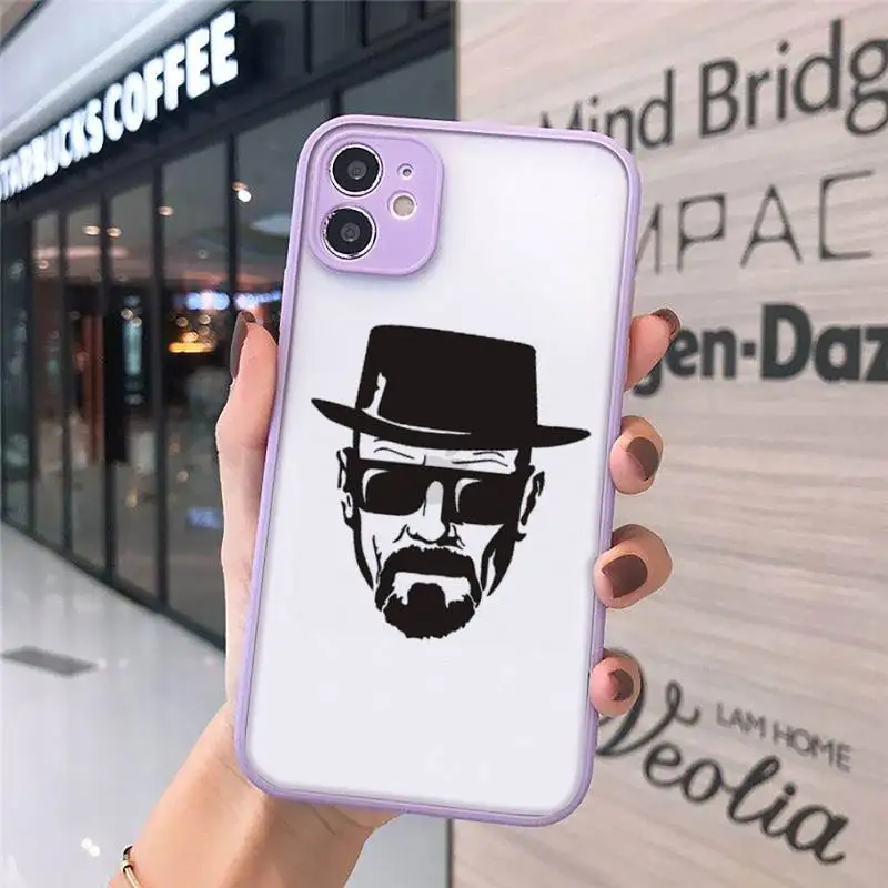 

Heisenberg breaking bad TV series Phone Case matte transparent For iphone 7 8 11 12 plus mini x xs xr pro max cover